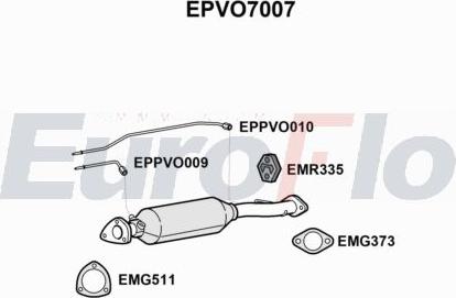 EuroFlo EPVO7007 - Filtro antiparticolato / particellare, Impianto gas scarico autozon.pro