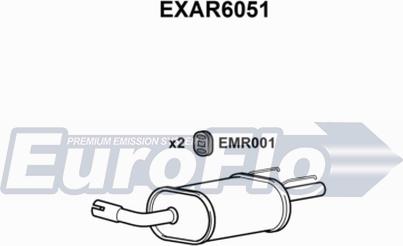 EuroFlo EXAR6051 - Silenziatore posteriore autozon.pro