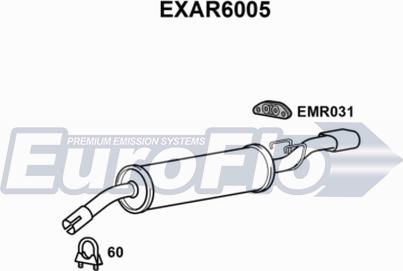 EuroFlo EXAR6005 - Silenziatore posteriore autozon.pro