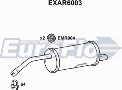 EuroFlo EXAR6003 - Silenziatore posteriore autozon.pro