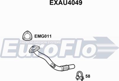 EuroFlo EXAU4049 - Tubo gas scarico autozon.pro