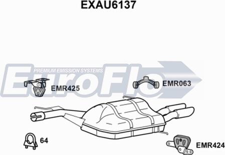 EuroFlo EXAU6137 - Silenziatore posteriore autozon.pro