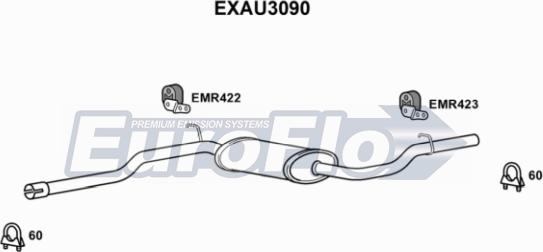 EuroFlo EXAU3090 - Silenziatore centrale autozon.pro