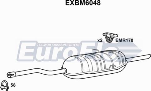 EuroFlo EXBM6048 - Silenziatore posteriore autozon.pro