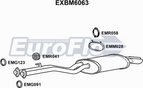 EuroFlo EXBM6063 - Silenziatore posteriore autozon.pro