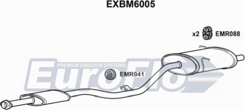 EuroFlo EXBM6005 - Silenziatore posteriore autozon.pro