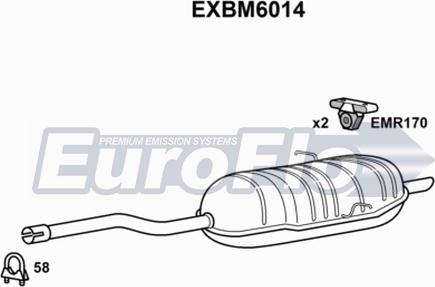 EuroFlo EXBM6014 - Silenziatore posteriore autozon.pro