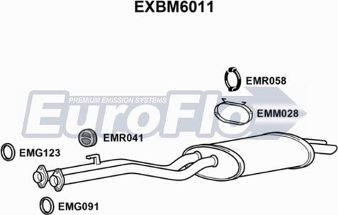 EuroFlo EXBM6011 - Silenziatore posteriore autozon.pro