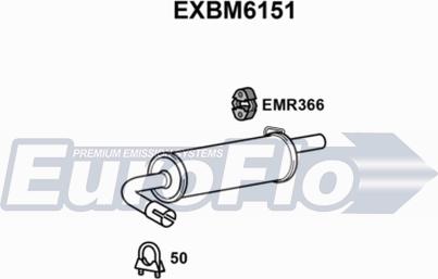 EuroFlo EXBM6151 - Silenziatore posteriore autozon.pro