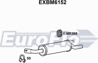 EuroFlo EXBM6152 - Silenziatore posteriore autozon.pro