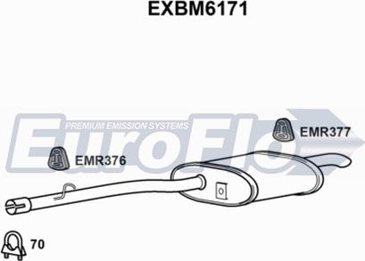 EuroFlo EXBM6171 - Silenziatore posteriore autozon.pro