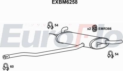 EuroFlo EXBM6258 - Silenziatore posteriore autozon.pro