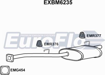 EuroFlo EXBM6235 - Silenziatore posteriore autozon.pro