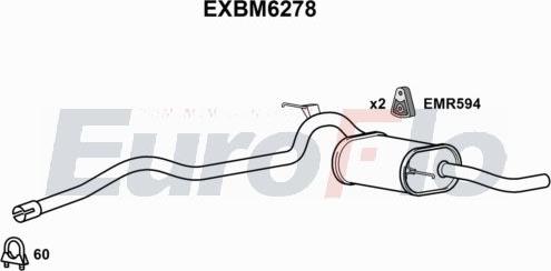 EuroFlo EXBM6278 - Silenziatore posteriore autozon.pro