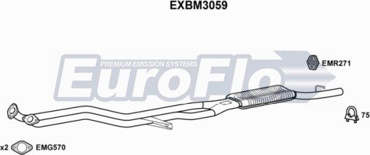 EuroFlo EXBM3059 - Silenziatore centrale autozon.pro