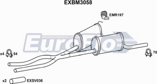 EuroFlo EXBM3058 - Silenziatore centrale autozon.pro