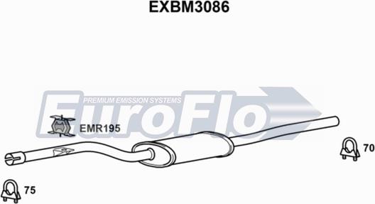 EuroFlo EXBM3086 - Silenziatore centrale autozon.pro