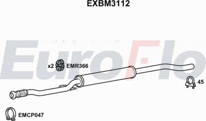 EuroFlo EXBM3112 - Silenziatore centrale autozon.pro