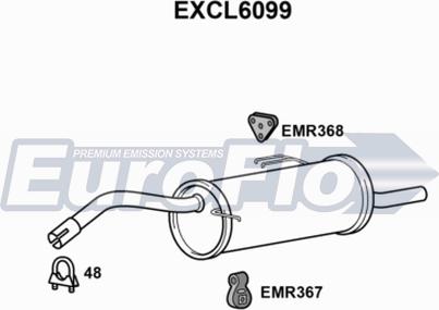 EuroFlo EXCL6099 - Silenziatore posteriore autozon.pro