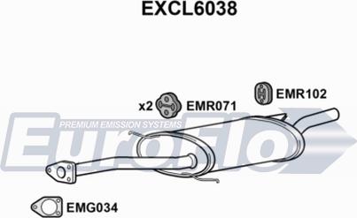 EuroFlo EXCL6038 - Silenziatore posteriore autozon.pro