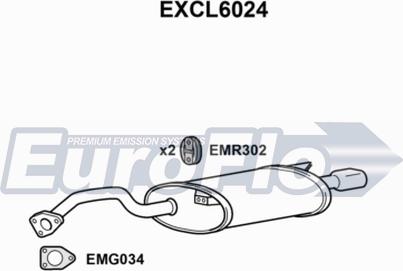 EuroFlo EXCL6024 - Silenziatore posteriore autozon.pro