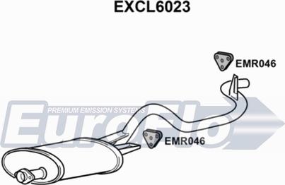 EuroFlo EXCL6023 - Silenziatore posteriore autozon.pro