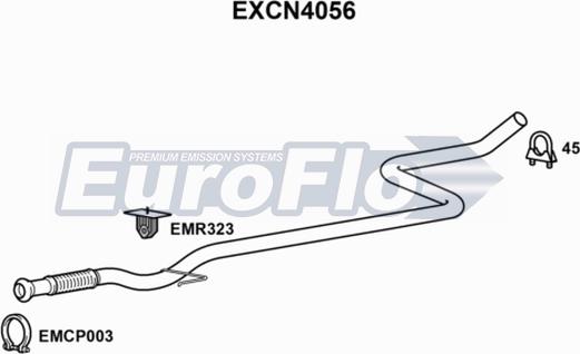 EuroFlo EXCN4056 - Tubo gas scarico autozon.pro