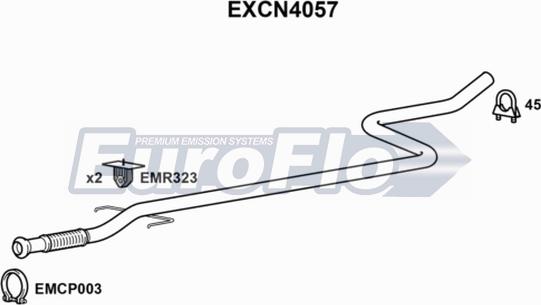 EuroFlo EXCN4057 - Tubo gas scarico autozon.pro