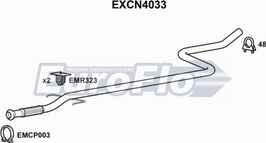 EuroFlo EXCN4033 - Tubo gas scarico autozon.pro