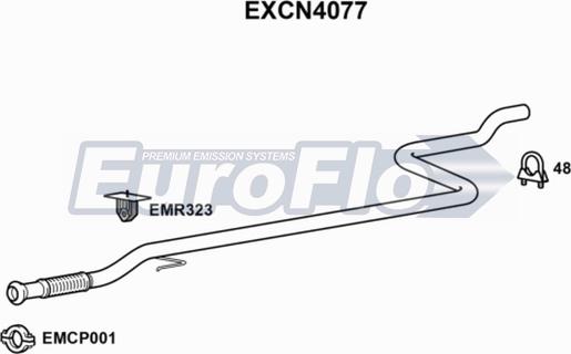 EuroFlo EXCN4077 - Tubo gas scarico autozon.pro