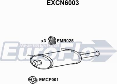 EuroFlo EXCN6003 - Silenziatore posteriore autozon.pro