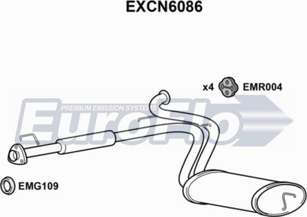 EuroFlo EXCN6086 - Silenziatore posteriore autozon.pro