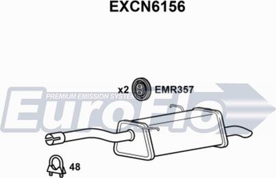 EuroFlo EXCN6156 - Silenziatore posteriore autozon.pro