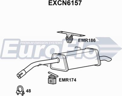 EuroFlo EXCN6157 - Silenziatore posteriore autozon.pro