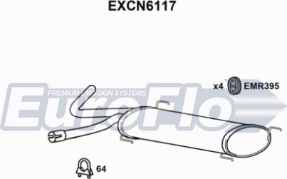 EuroFlo EXCN6117 - Silenziatore posteriore autozon.pro