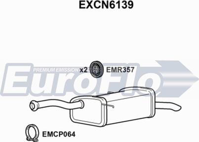 EuroFlo EXCN6139 - Silenziatore posteriore autozon.pro