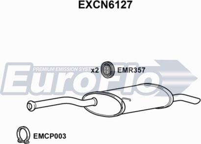 EuroFlo EXCN6127 - Silenziatore posteriore autozon.pro