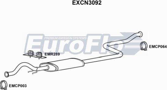 EuroFlo EXCN3092 - Silenziatore centrale autozon.pro