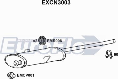 EuroFlo EXCN3003 - Silenziatore centrale autozon.pro