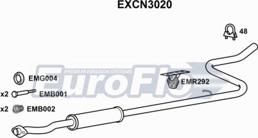 EuroFlo EXCN3020 - Silenziatore centrale autozon.pro