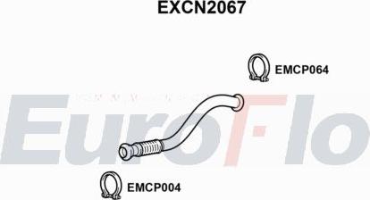 EuroFlo EXCN2067 - Inserto ammortizzazione, Silenziatore posteriore autozon.pro