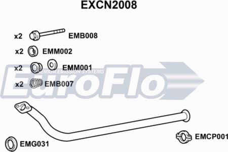 EuroFlo EXCN2008 - Tubo gas scarico autozon.pro