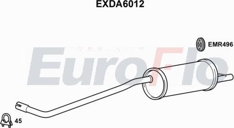 EuroFlo EXDA6012 - Silenziatore posteriore autozon.pro