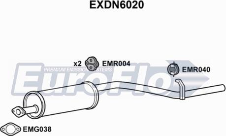 EuroFlo EXDN6020 - Silenziatore posteriore autozon.pro