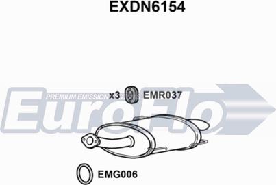 EuroFlo EXDN6154 - Silenziatore posteriore autozon.pro