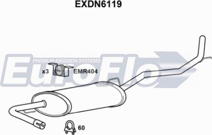 EuroFlo EXDN6119 - Silenziatore posteriore autozon.pro