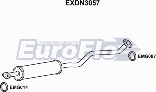 EuroFlo EXDN3057 - Silenziatore centrale autozon.pro