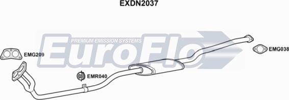 EuroFlo EXDN2037 - Tubo gas scarico autozon.pro