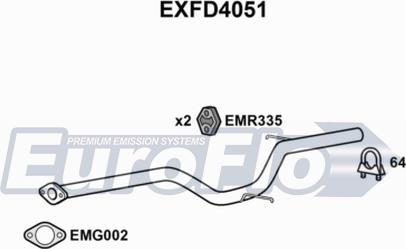 EuroFlo EXFD4051 - Tubo gas scarico autozon.pro