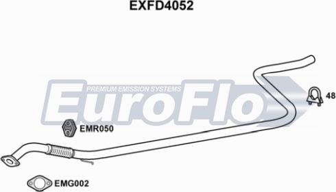 EuroFlo EXFD4052 - Tubo gas scarico autozon.pro